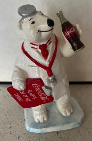 8083-1 € 15,00 coca cola beertje porselein beroepen dokter